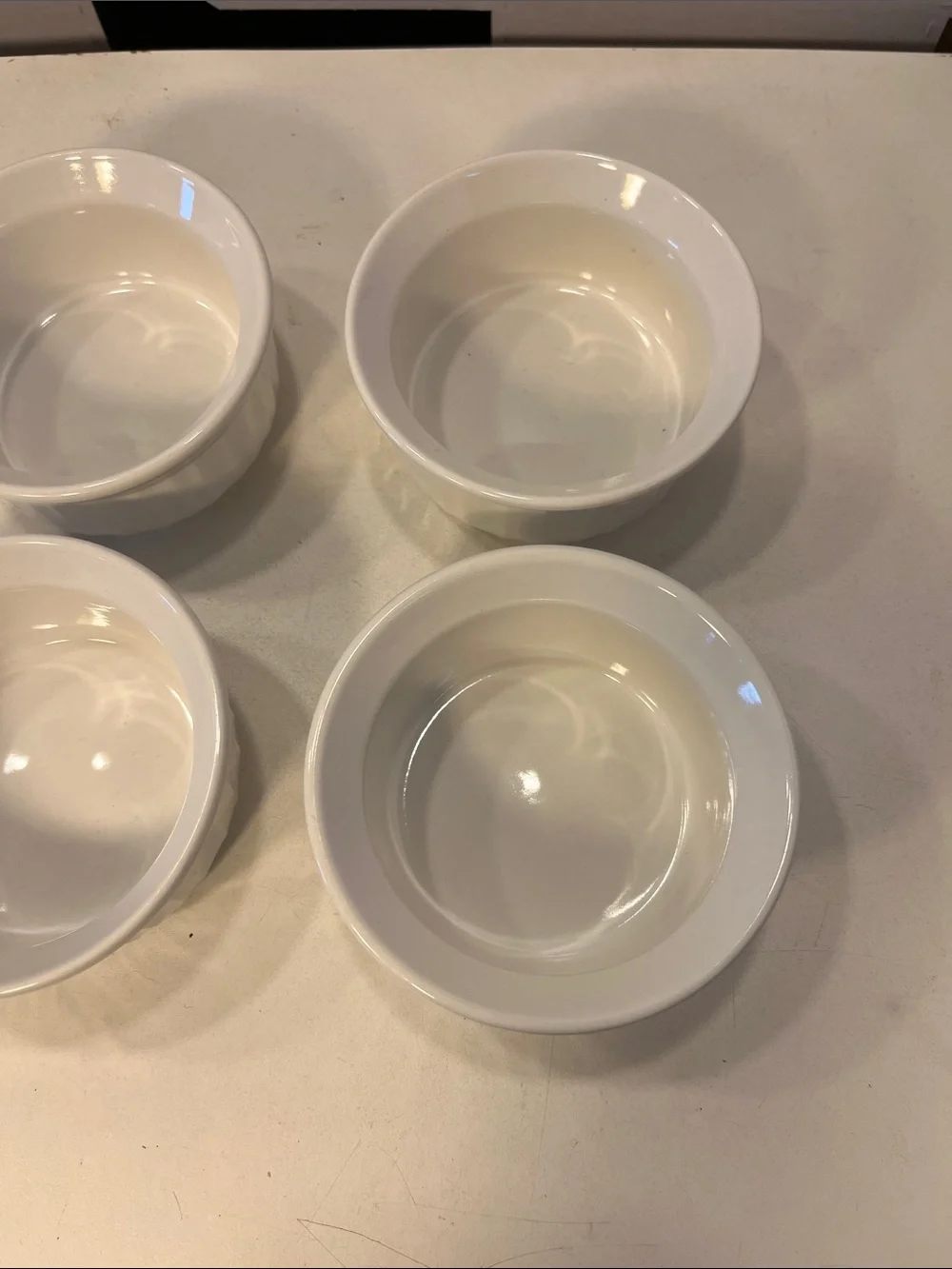 Corningware White Ceramic Ramekin Set of 4
